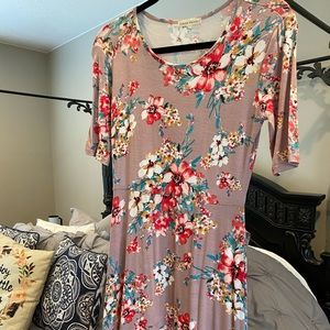 Mid length floral dress
